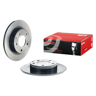 Brembo® - UV Coated Plain Solid Rear Brake Rotor