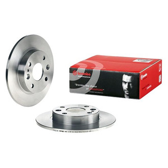Brembo® - OE Replacement Plain Solid Rear Brake Rotor