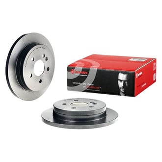 Brembo® - UV Coated Plain Solid Rear Brake Rotor