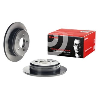 Brembo® - UV Coated Plain Solid Rear Brake Rotor