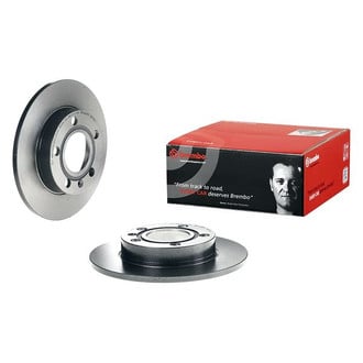Brembo® - UV Coated Series Plain Solid Rear Brake Rotor