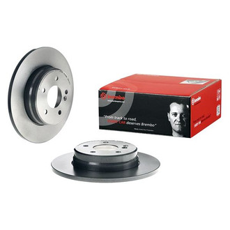 Brembo® - UV Coated Series Plain Solid Rear Brake Rotor