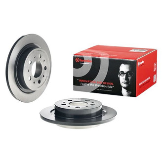 Brembo® - UV Coated Series Plain Solid Rear Brake Rotor