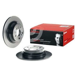Brembo® - UV Coated Plain Solid Rear Brake Rotor