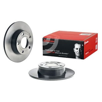 Brembo® - UV Coated Series Plain Solid Rear Brake Rotor