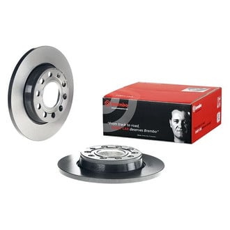 Brembo® - UV Coated Plain Solid Rear Brake Rotor