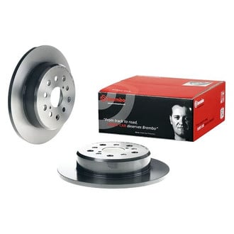 Brembo® - UV Coated Series Plain Solid Rear Brake Rotor