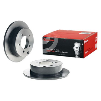 Brembo® - UV Coated Plain Solid Rear Brake Rotor