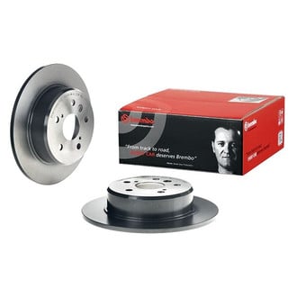 Brembo® - UV Coated Series Plain Solid Rear Brake Rotor