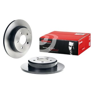 Brembo® - UV Coated Series Plain Solid Rear Brake Rotor
