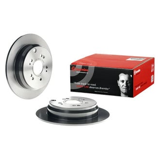 Brembo® - UV Coated Plain Solid Rear Brake Rotor