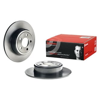 Brembo® - UV Coated Series Plain Solid Rear Brake Rotor