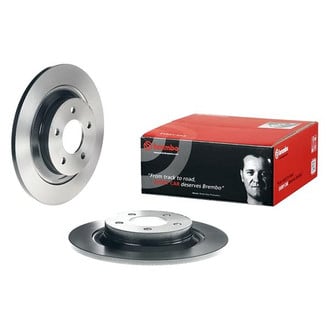 Brembo® - UV Coated Series Plain Solid Rear Brake Rotor