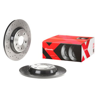 Brembo® - Premium Xtra Cross Drilled UV Coated Brake Rotor