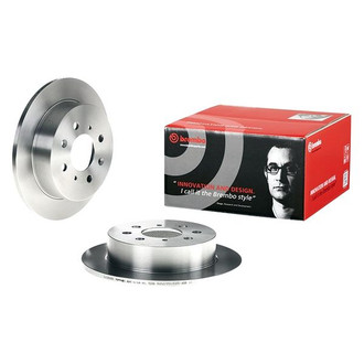 Brembo® - OE Replacement Plain Solid Rear Brake Rotor