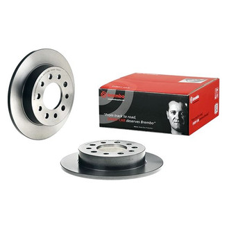 Brembo® - UV Coated Plain Solid Rear Brake Rotor