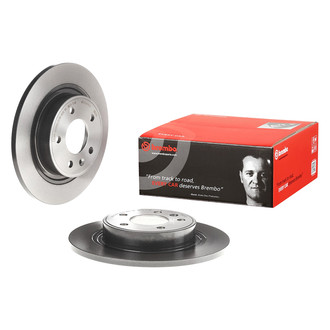 Brembo® 08.B351.11 - UV Coated Plain Solid Rear Brake Rotor