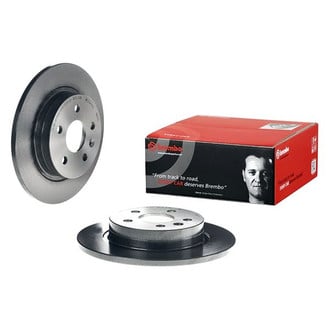 Brembo® - UV Coated Series Plain Solid Rear Brake Rotor