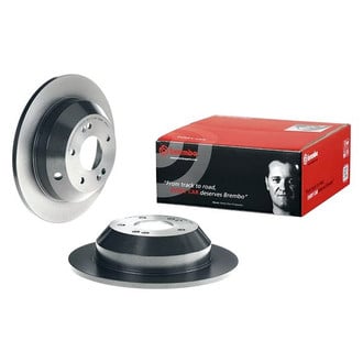 Brembo® - UV Coated Series Plain Solid Rear Brake Rotor