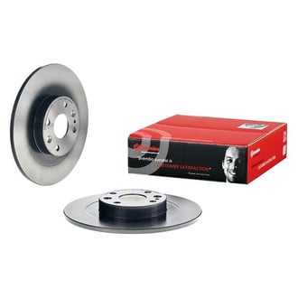 Brembo® - UV Coated Series Plain Solid Rear Brake Rotor