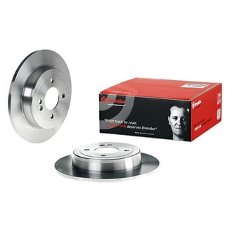 Brembo® - OE Replacement Plain Solid Rear Brake Rotor