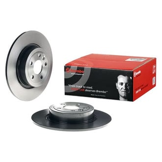Brembo® - UV Coated Series Plain Solid Rear Brake Rotor
