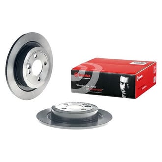 Brembo® - UV Coated Plain Solid Rear Brake Rotor