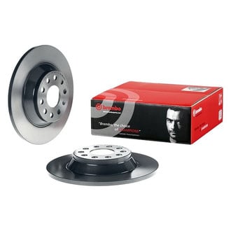 Brembo® - UV Coated Series Plain Solid Rear Brake Rotor