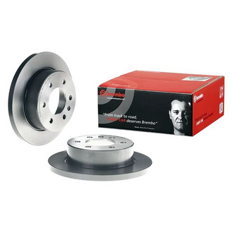 Brembo® - UV Coated Plain Solid Rear Brake Rotor