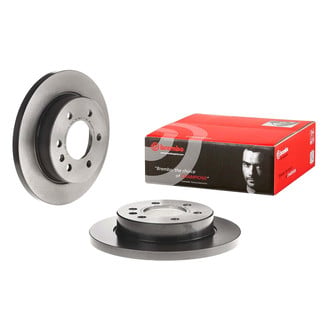 Brembo® - UV Coated Series Plain Solid Rear Brake Rotor