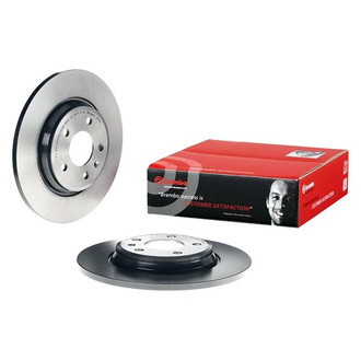 Brembo® - UV Coated Plain Solid Rear Brake Rotor