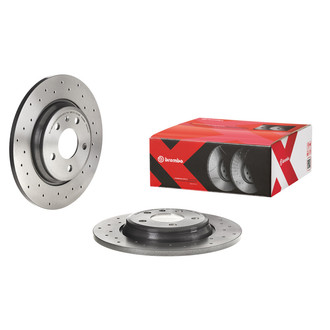 Brembo® - Premium Xtra Cross Drilled UV Coated Brake Rotor