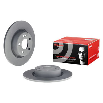 Brembo® - OE Replacement Plain Solid Rear Brake Rotor