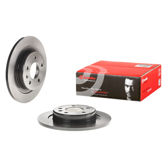 Brembo® - OE Replacement Plain Solid Rear Brake Rotor