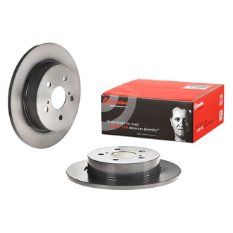 Brembo® - OE Replacement Plain Solid Rear Brake Rotor