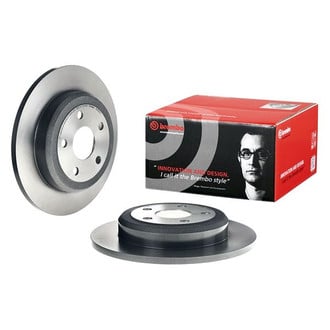 Brembo® - UV Coated Series Plain Solid Rear Brake Rotor