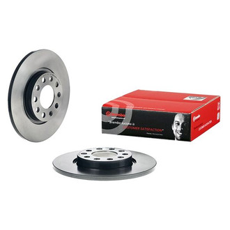 Brembo® - UV Coated Plain Solid Rear Brake Rotor