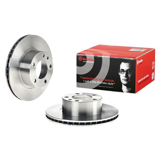 Brembo® - OE Replacement Plain Vented Front Brake Rotor