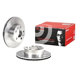 Brembo® - OE Replacement Plain Vented Front Brake Rotor