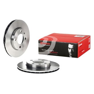 Brembo® - OE Replacement Plain Vented Front Brake Rotor