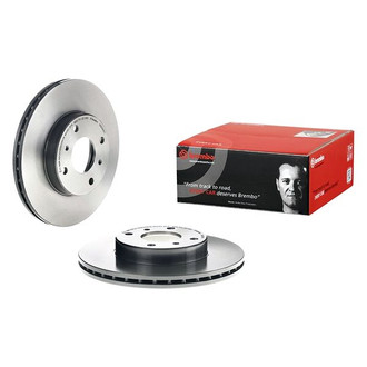 Brembo® - UV Coated Series Plain Vented Front Brake Rotor