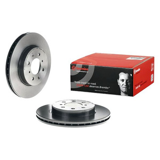 Brembo® - UV Coated Series Plain Vented Front Brake Rotor
