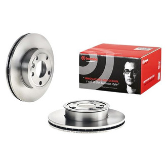 Brembo® - OE Replacement Plain Vented Front Brake Rotor
