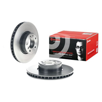 Brembo® - UV Coated Series Plain Vented Front Brake Rotor