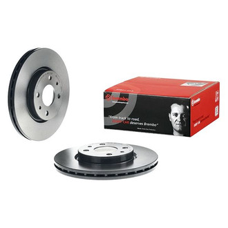 Brembo® - UV Coated Series Plain Vented Front Brake Rotor