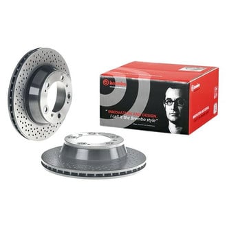 Brembo® - UV Coated Series Drilled Vented Rear Brake Rotor
