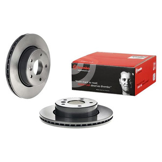Brembo® - UV Coated Series Plain Vented Front Brake Rotor