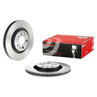 Brembo® - UV Coated Series Plain Vented Front Brake Rotor