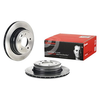 Brembo® - UV Coated Series Plain Vented Rear Brake Rotor