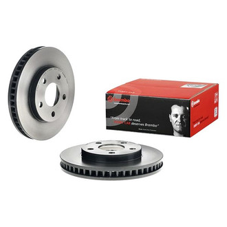 Brembo® - UV Coated Series Plain Vented Front Brake Rotor